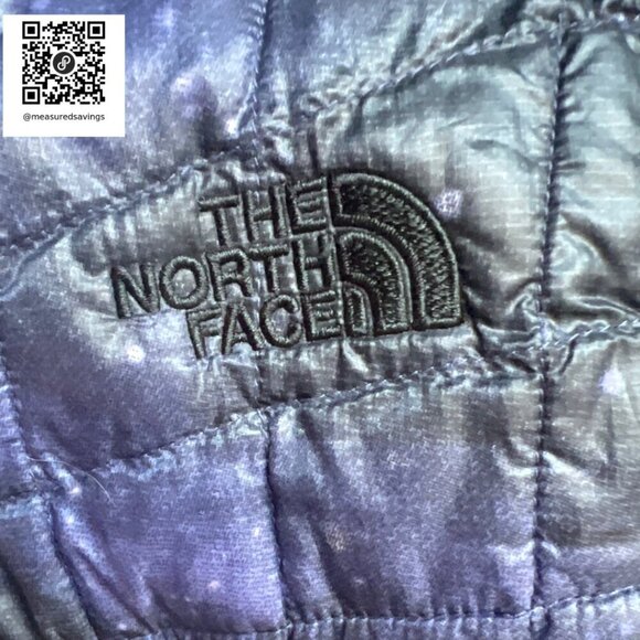 The North Face - Size Small - ThermoBall Cosmic Galaxy Purple Stars Puffer Vest - Picture 12 of 14
